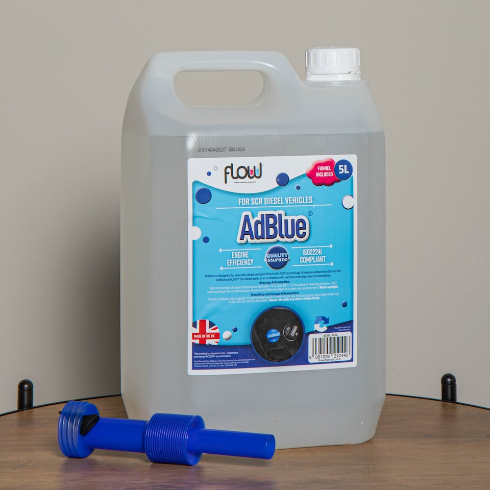 image 1 of 5 Litre AdBlue Fluid with Nozzle For Diesel Car Vehicle Engines