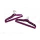 image 4 of Pack of 20 Purple Non-Slip Space Saving Velvet Clothes Garment Coat Suit Hangers