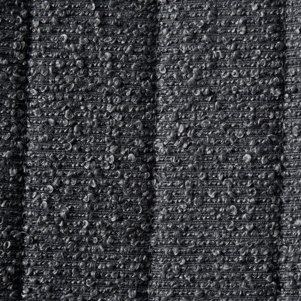 image 1 of Set of 6 Teddy Faux Fur Stitched Design Dining Chairs Dark Grey Bella by MCC