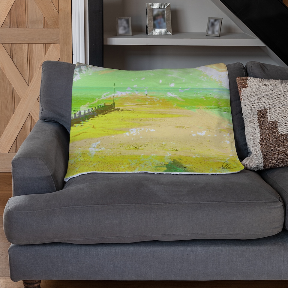 image 1 of Yellow Beach Blanket | Multi