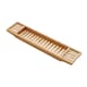 image 2 of Bamboo Bath Tray Bathtub Shelf Wine Soap Holder Rack Bath Caddy