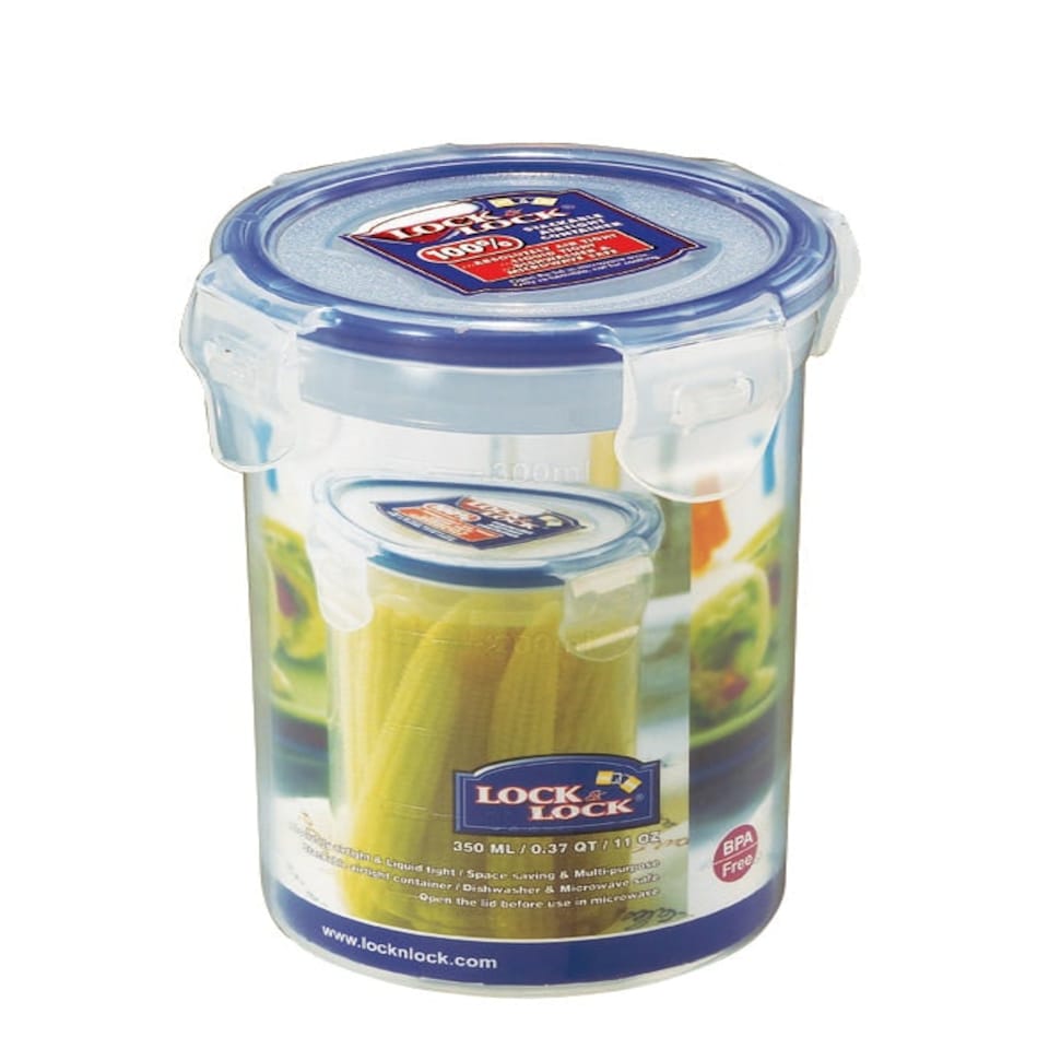 image 1 of LocknLock Classic Food Container Reusable Round Kitchen Storage Box - 350 ml