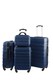 image 3 of Groundlevel 4 Piece Regency Hard Shell Travel Luggage Trolley Set | Blue | Navy