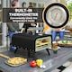 image 5 of Outsunny Outdoor Tabletop Gas Pizza Oven with 12" Pizza Stone & Peel, Black