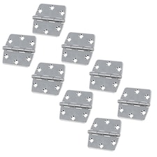 Polished Butterfly Door Hinge 8 PackStainless Steel 75mm x 73mm 316 Marine Cabin