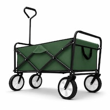Green Heavy Duty Foldable Garden Festival Trolley Cart Wagon Truck