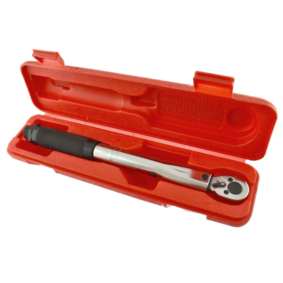 image 1 of 1/4" Drive Ratchet Click Torque Wrench 20-200 in/lbs Motorbike Bike