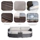 image 7 of Direct Wicker Outdoor Garden Rattan Sun Lounger with Coffee Table