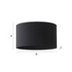 image 8 of ValueLights Reni Black Fabric Large Drum Shade | Black