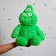 image 2 of Warmies  Plush Bright Green Monster Microwavable Weighted Teddy