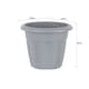 image 4 of Wham Vista 6 x 25cm Round Plastic Garden Planters | Grey | Upcycle Grey