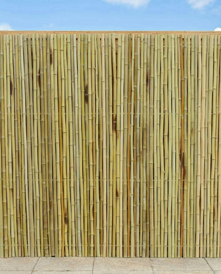 image 1 of Primrose Bamboo Screening Roll Fencing Thick Red 5m x 2m