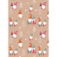 image 2 of Pack of 4 4m Cute Christmas Design Kids Gift Wrap Rolls