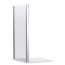 Contemporary Shower Enclosure 8mm Glass Side Panel, 900mm, Chrome | Silver | Chrome | 1