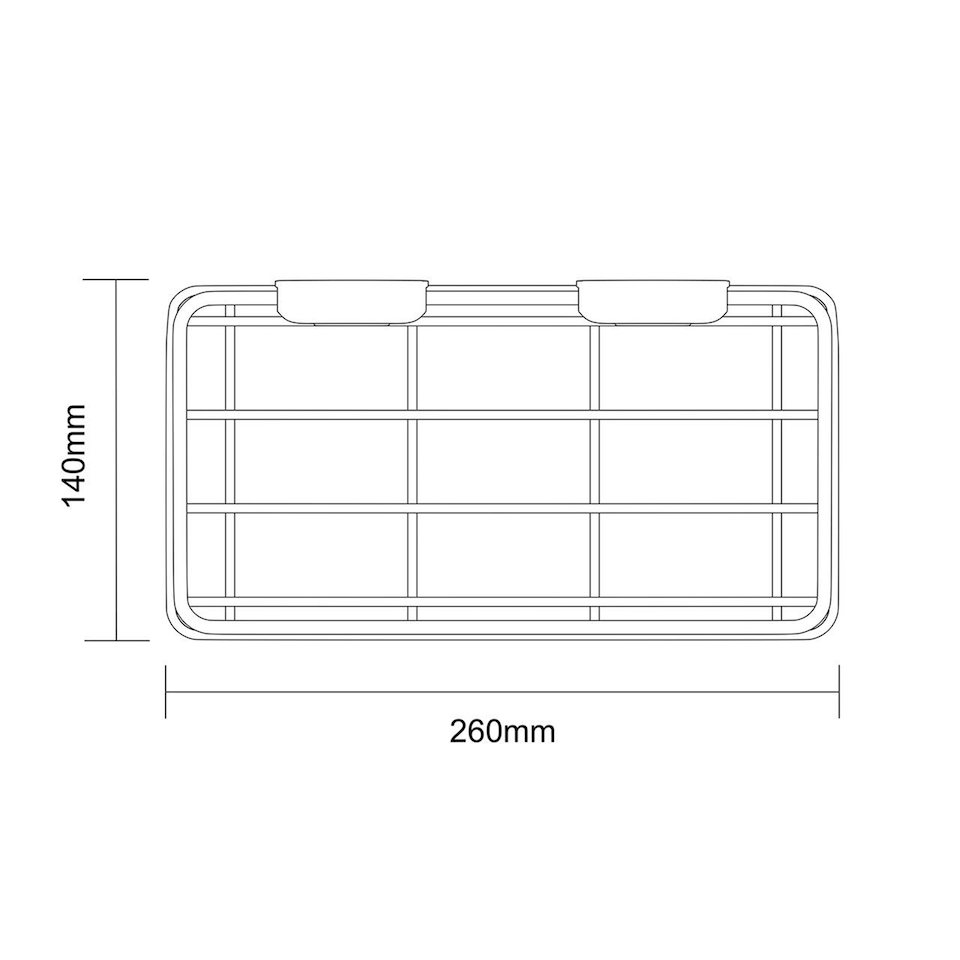 image 1 of Showerdrape Suctionloc Chrome Suction Wall Mounted Bottle Basket with Mounting Discs | Multi | 1