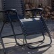 image 6 of Black Multi Position Textoline Zero Gravity Garden Relaxer Chair Lounger