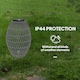 image 6 of Outsunny Rattan Solar Lamp, Auto On/Off Garden Lantern, Grey Grey