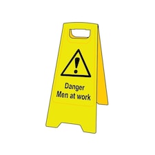 Scan Danger Men At Work - Heavy Duty 'a' Board - Multi Colour - One Size