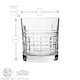 image 3 of LAV Brit Whiskey Glasses - 325ml - Clear - Pack of 6 Clear