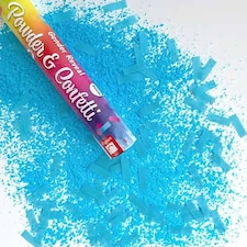 Baby Gender Reveal Blue Confetti & Powder Smoke Cannon 30cm