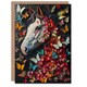 image 1 of Butterflies Horse Mosaic Nature Floral Portrait Child Kids Birthday Card