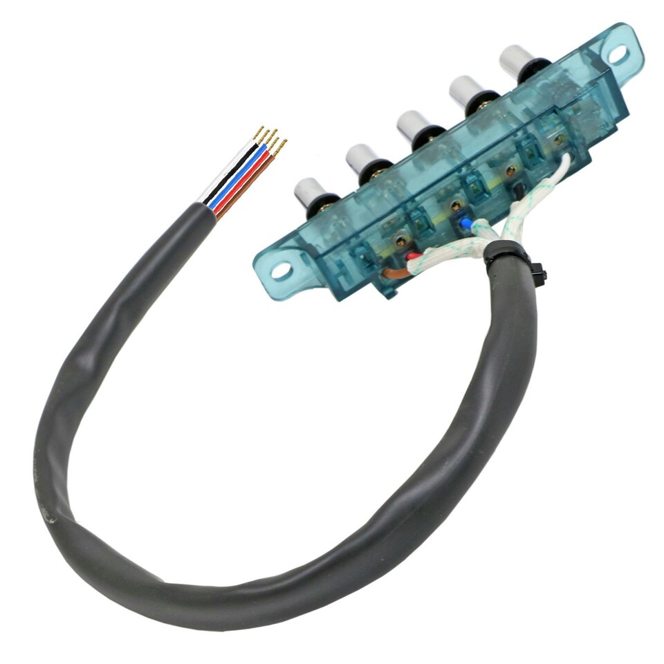 image 1 of SPARES2GO 5 Button Control Selector Switch for Baumatic BT16 BT19 BTC F100 F110 F60 F70 F90 Cooker Hood + Connector Cable