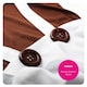 image 4 of Factory Worker Costume - Wig, Eyebrows, Face Paint & Gloves Brown | XL