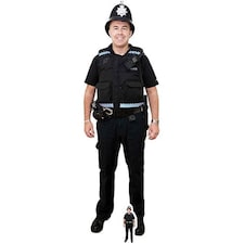 Policeman With Bobby Hat Lifesize Cardboard Cutout 190cm