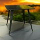 image 2 of Garden Bar Table - Metal - L80 x W50 x H76 cm - Black Black