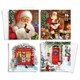image 4 of 10 Square Traditional Christmas Cards Traditional Santa
