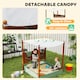 image 5 of AIYAPLAY Wood Sandpit for Kids with Canopy for Garden, Beach, Green 