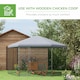 image 4 of PawHut Walk-in Chicken Run w/ Cover, for 10-15 Chickens, Hens, Rabbits, Ducks