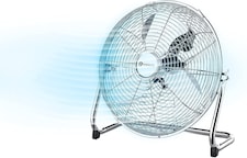 PureMate 14-Inch High-Velocity Chrome Floor Fan