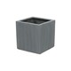 image 1 of Primrose XL Grey Polystone Cube Planter with Drainage Hole and Bung 52cm