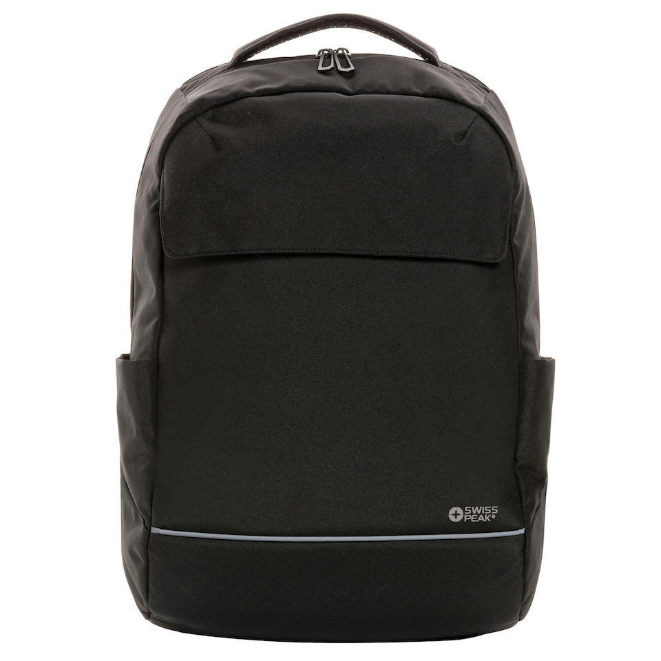 image 1 of Swiss Peak Brooke RPET Aware 10L Laptop Backpack - Black - 45cm x 30cm x 21cm Black