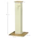 image 4 of PawHut Cat Scratch Post 80cm Tall, with Sisal Hanging Ball Toy, Oak Beige