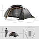 image 5 of Outsunny Camping Tent Dome Tent with Removable Rainfly for 1-2 Man, Grey