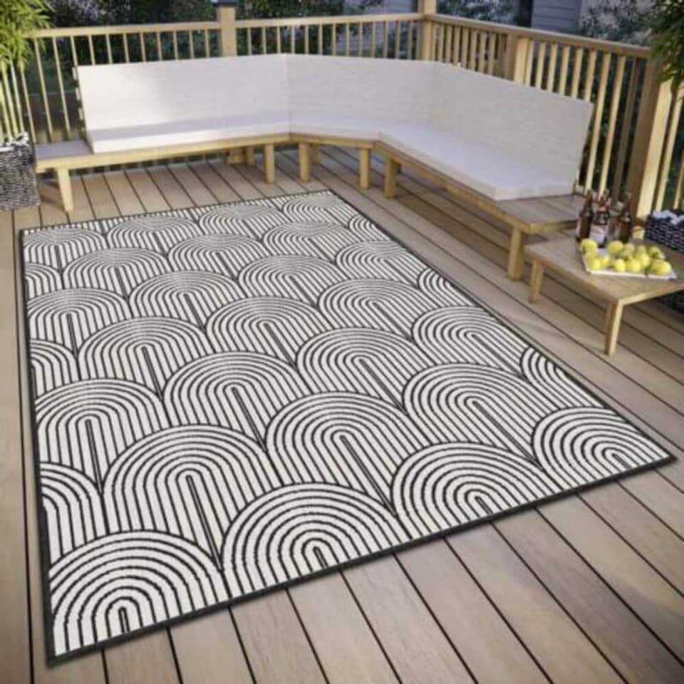 image 1 of The Rugs Flatweave Indoor Outdoor Reversible Rug Pangli Durable Polypropylene