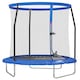 image 1 of SPORTNOW 8ft Outdoor Trampoline with Safety Enclosure Net, Blue