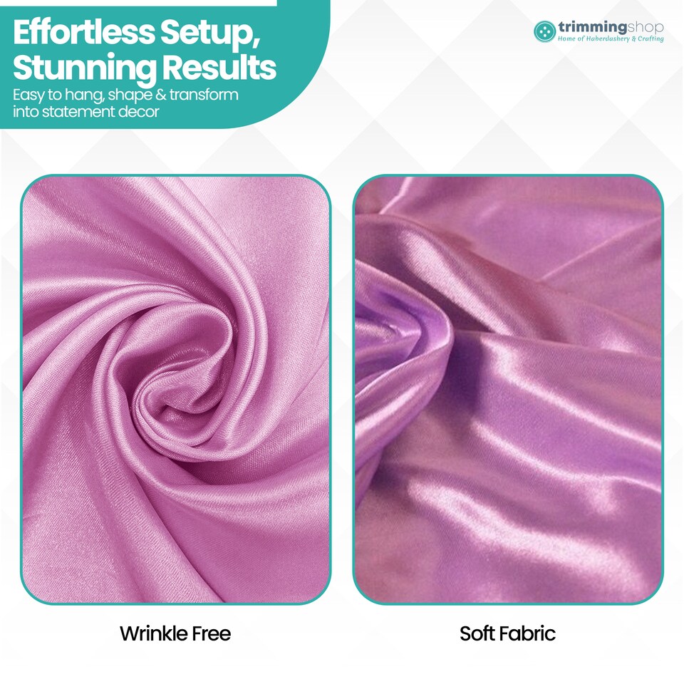 image 1 of 10m Ice Silk Fabric, Satin Material Silk Overlay, Backdrop Fabric