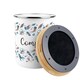 image 4 of Sea Art Compost Caddy - Metal 2L Decorative Kitchen Food Waste Bin