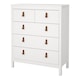 image 3 of Barcelona Chest 3+2 Drawers in White