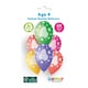 image 2 of Assorted Colour Cosmic Stars Age 4 Latex Balloons 33cm / 13 in - Pack of 6