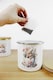 image 2 of Teacup Bunny Tea, Coffee & Sugar Large Kitchen Canisters - Set of 3