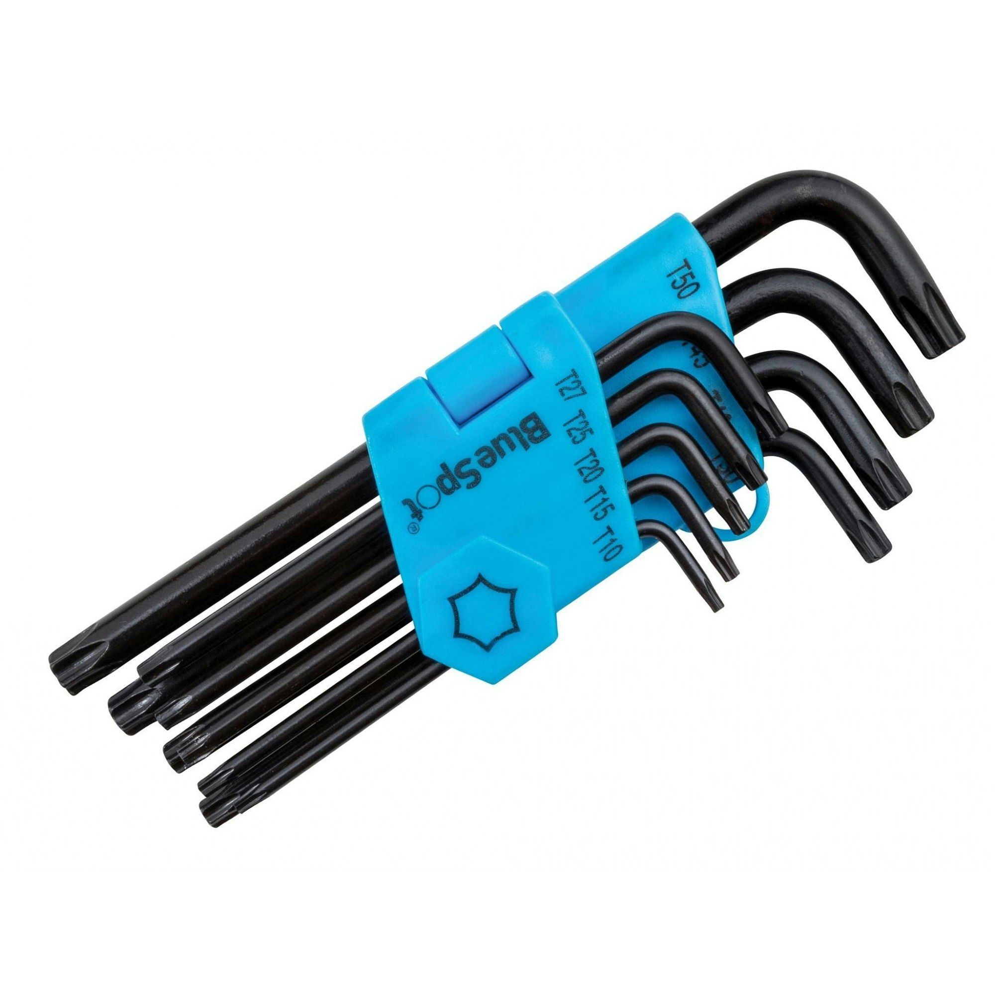 Bluespot Tools Long Arm Torx Key Set Of 9 (tx10-tx50) - Multi Colour - One Size