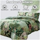 image 5 of Ellis Floral Printed Duvet Cover Set Reversible Polycotton Beddings Multi | Double