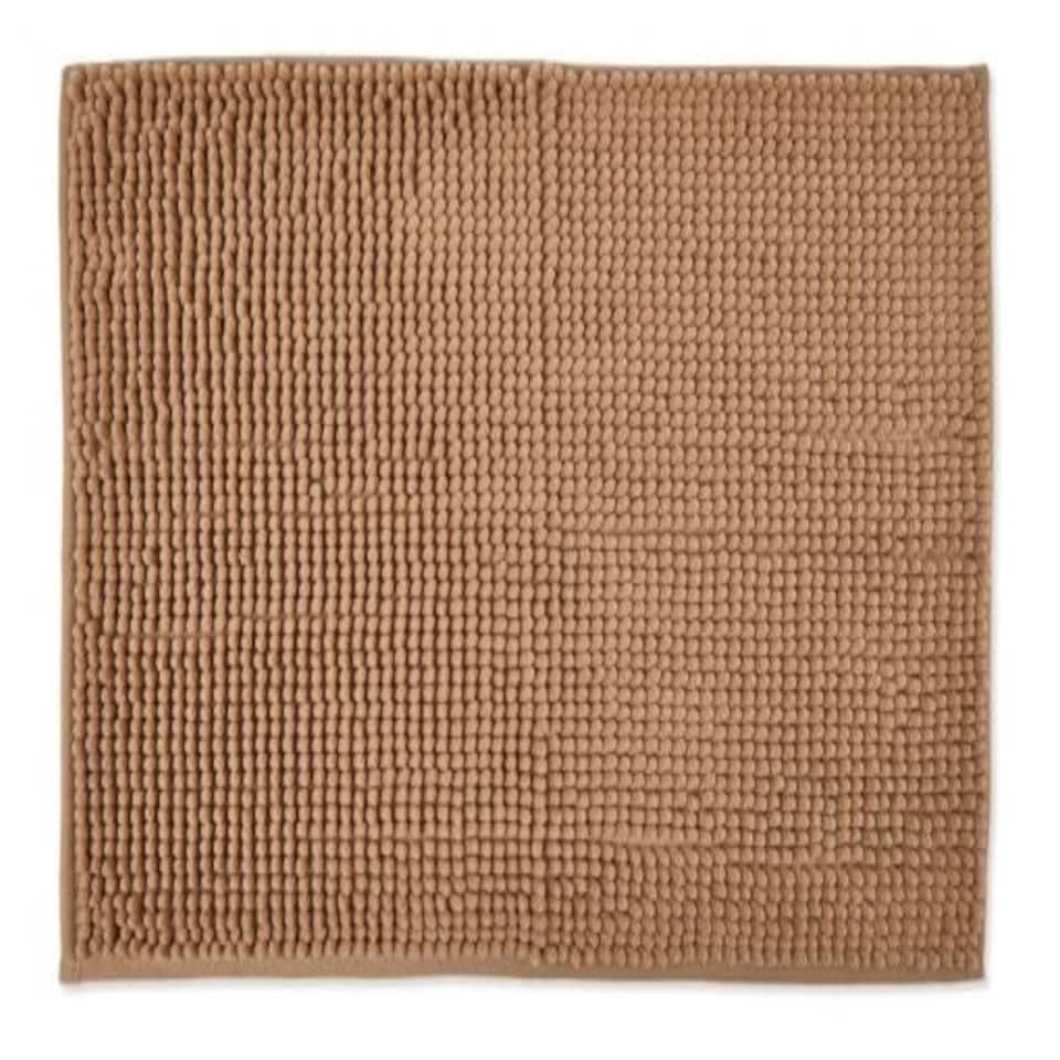 image 1 of Marlow Collection Soft Touch Non-Slip Bathroom Rug in Walnut (45cm x 75cm)