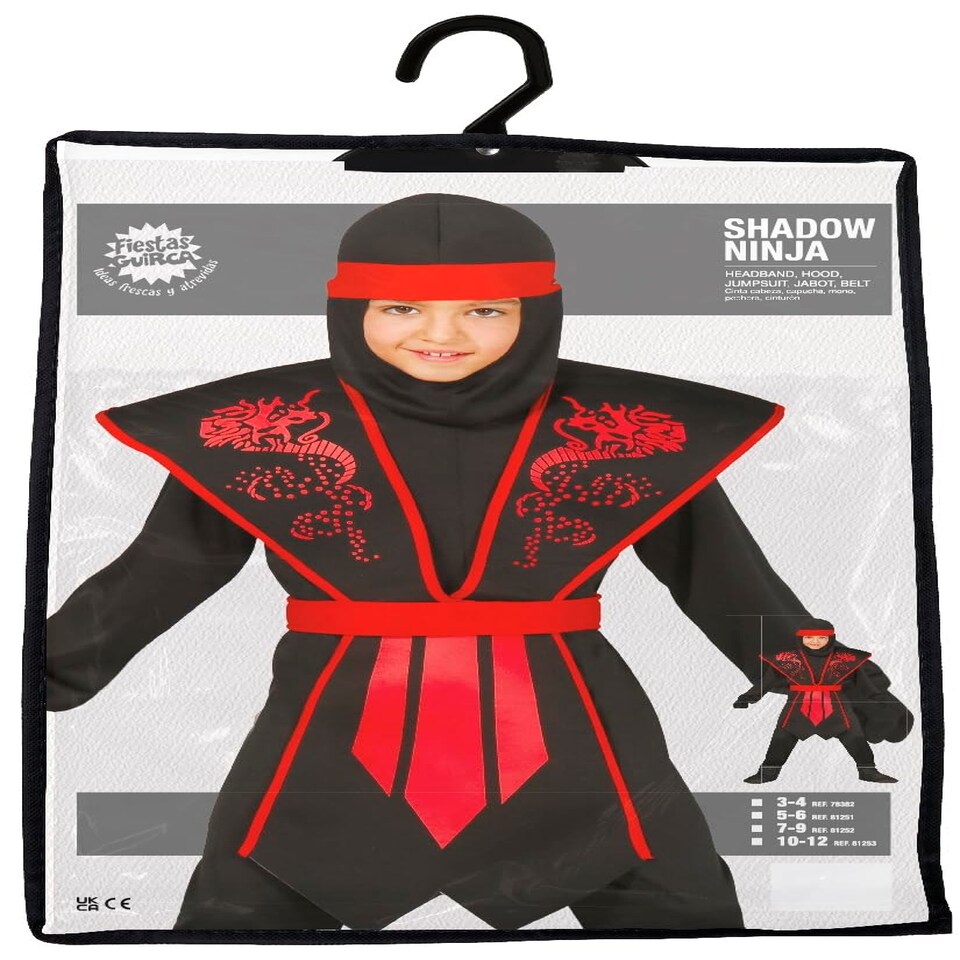image 1 of Fancy Dress Child Ninja Shadow - 7-9 Years