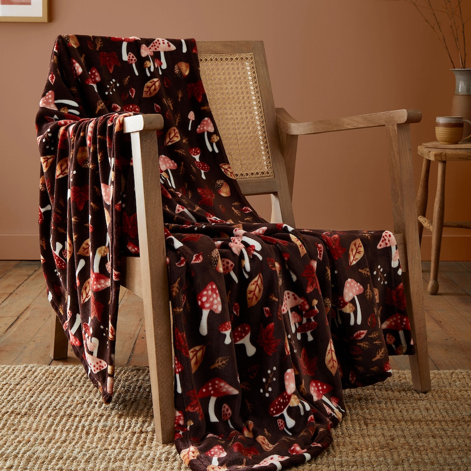 image 1 of Fusion Woodland Dreams Halloween Throw Chocolate