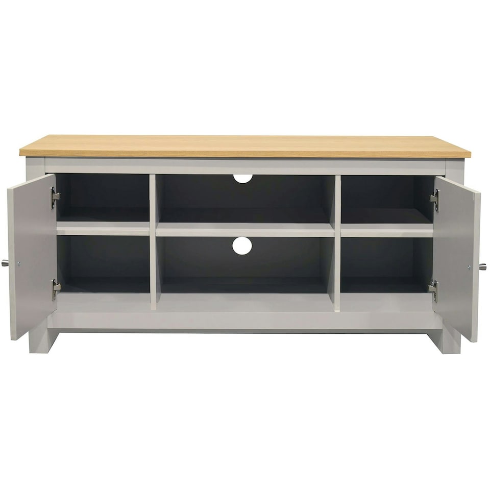 image 1 of LOFT24 Emerald 1 Door TV Stand GreyOak Brown | Nature